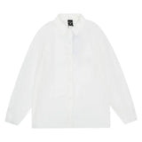 Men Long Sleeve T Shirt Men's Spring and Autumn Loose and Simple Embroidery Cardigan Shirt