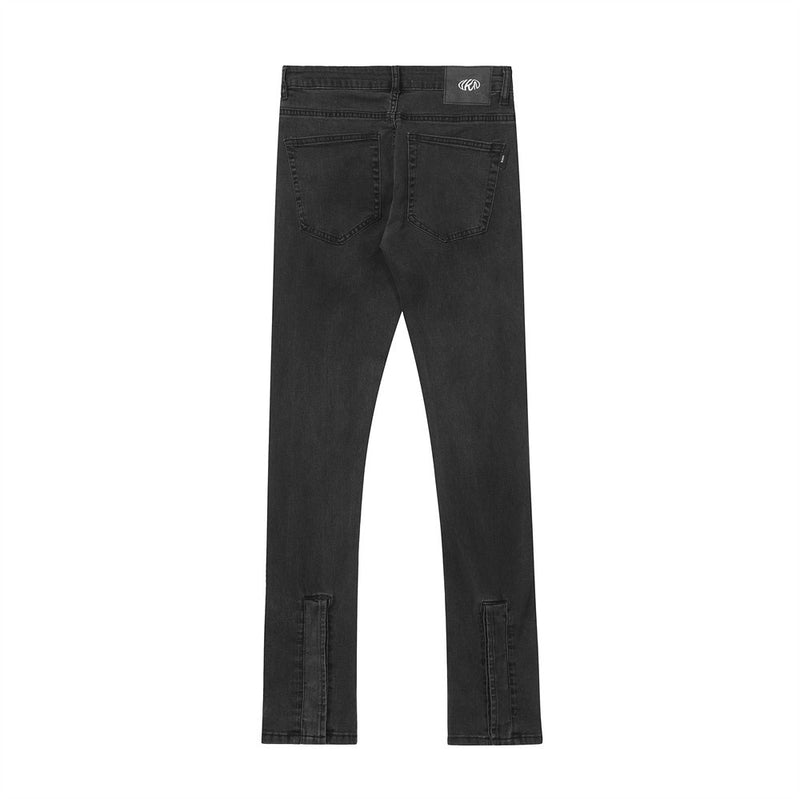 Men Jeans Distressed Slim Breasted Slit