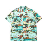 Short Sleeve Shirt Hawaii Printed Shirt Loose Leisure All-Matching
