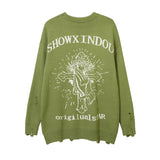 Women Sweater Retro Loose Sweater