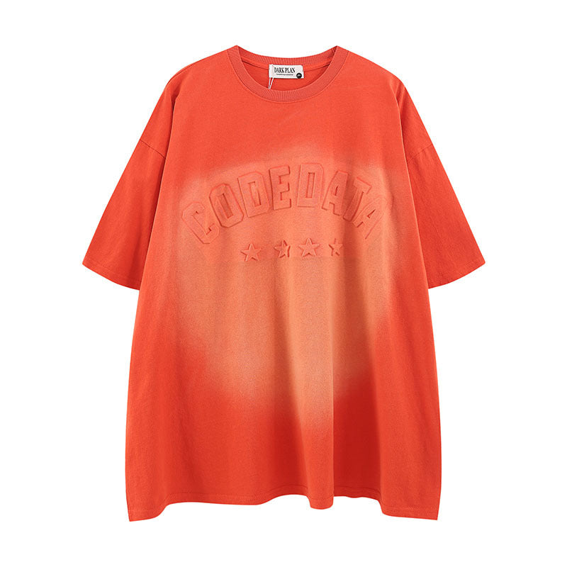 Men T-Shirt Gradient Oversize Versatile