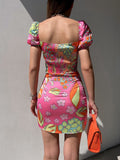Women Dress Summer Temperament Slim and Sexy Dress