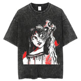 Hip Hop Streetwear Oversize Acid T Shirt For Men Women