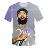 Nipsey Hussle T Shirts Rap Singer 3D Printing