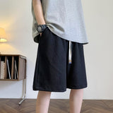 Men Beach Shorts Waffle Summer Loose Leisure Sports