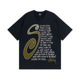 Stussy T Shirts Casual Loose Couple T Shirts