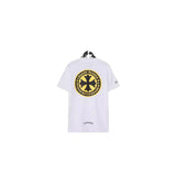 CHH Chrome Heart T Shirts Sanskrit Large Logo Cross Print Short Sleeve T-Shirt