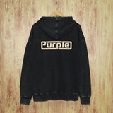 Purple Brand Distressed Hoodie Fashion Old Loose Hooded Sweater