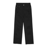 Men Jeans Ripped Loose Burrs Versatile Casual