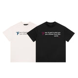 Fog Essentials T Shirts Spring/Summer Letter Print Pattern Crew Neck Short Sleeves