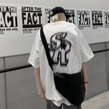 Men T Shirt Heavy Cotton White Summer plus Size
