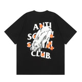 ANTI SOCIAL CLUB T-Shirt Printed Casual Short Sleeve T-Shirt