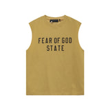 Fog Essentials tank spring summer FOG letter crew neck vest
