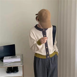 Women Knitted Cardigan Vintage Soft Glutinous Sweater