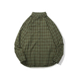 Unisex Shirt Casual All-Matching and Handsome Loose Plaid Shirt