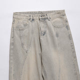 Men Jeans Stitching Loose Punk