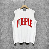 Purple Brand Tank T Shirts Sleeveless T-shirt Vest