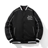 Mens Vintage Jackets Baseball Suit Embroidered Jacket Hooded Flight Suit Cotton Suit