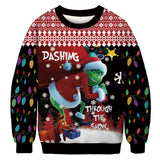 Black Christmas Sweater 3D Printed Christmas Funny Pattern Hooded Sweater