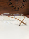 CHH Chrome Hearts Glasses Simple and stylish half-frame titanium frame glasses frame