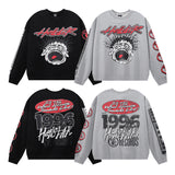 Hellstar Sweatshirt Autumn and Winter Smiley Kirin Arm Print
