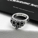 Chrome Heart Ring Crown Ring