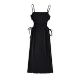 Women Dresses Stretch Slim Suspenders Dress