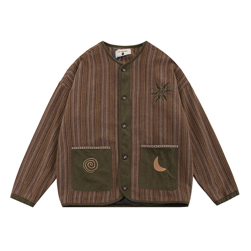 Men Coat Vintage Jacket Japanese Style