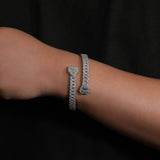 Bracelet Love Cuban Bracelet Copper Zircon Spectrum St. Valentine's