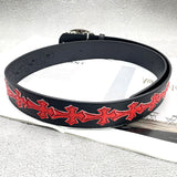 Chh Chrome heart belt with jeans y2k