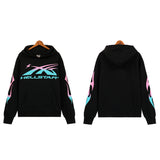 Hellstar Hoodie gradual change color print hoodie fall loose sweater