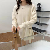 Women Pullover Sweater Fashionable Knitted Sweater