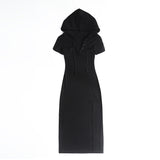 Women's Dresses Slim-Fit Hood Sheath Dress