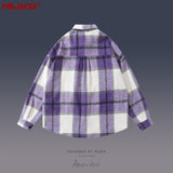 MIJKO Mens Jacket Lapel Thick Shirt