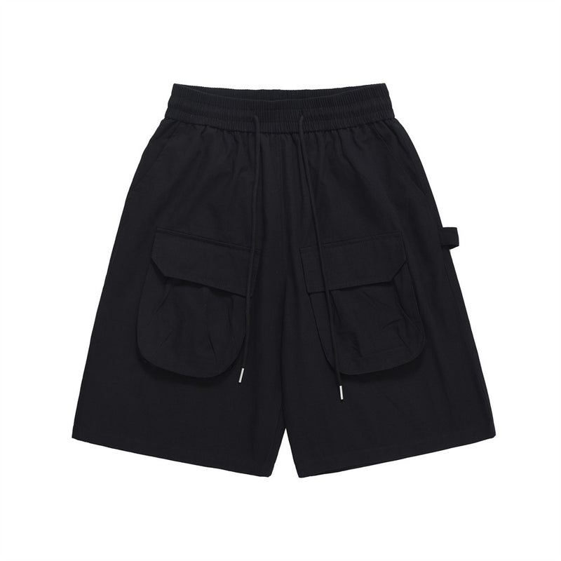 Men Shorts Multi-Pocket Workwear Loose Casual Summer Breathable