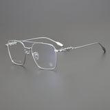 CHH Chrome Hearts Glasses Double Beam Ultra Light Titanium Frame Myopia Glasses Frame