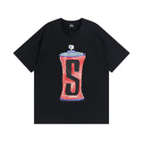 Stussy T Shirts Casual Loose Couple T Shirts