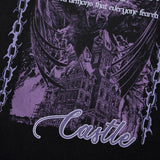Men Long Sleeve T-Shirt Devil Skull Print Distressed