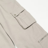 Men Jeans Multi-Pocket Workwear Loose Stitching Zipper Slit