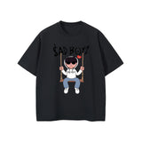 SAD BOYZ Letter Printed T Shirt Men T Shirts