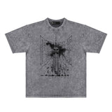 Purple Brand Distressed T Shirts Short Sleeve