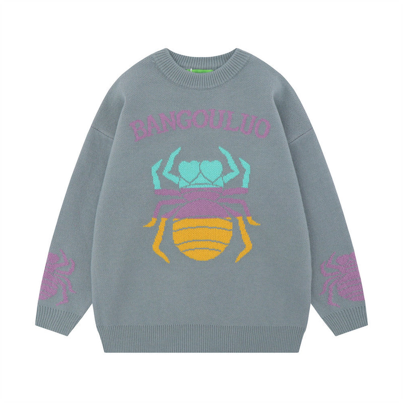 Men Sweater Spider Brocade Sweater