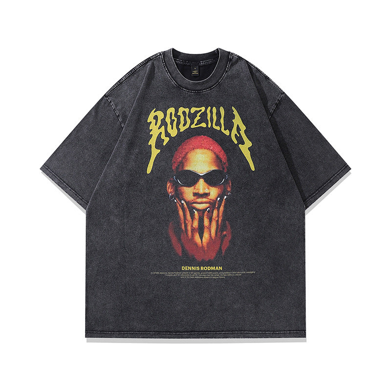 Men's T-Shirt Rodman Print Distressed