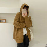 Women Knitted Cardigan plus Size Thick Loose Sweater