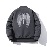 Mens Vintage Jackets Padded Jacket Embroidered Baseball Jacket Padded Jacket
