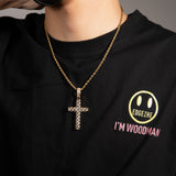 Jewelry Hip Hop Fashion Versatile Cross Pendant with Diamonds Crosses St. Valentine's Spectrum