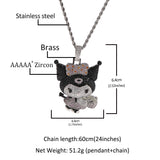 Jewelry Harajuku Girl Black Sweet Wind Cartoon Kuromi Animal St. Valentine's Angel Pieces