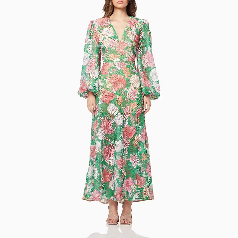 Bohemian Dress Pastoral Style Split Dress