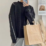 Women Pullover Sweater Soft Glutinous Knitted Sweater