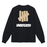 UNDEFEATED T Shirts Pure cotton men's and women's loose long sleeves